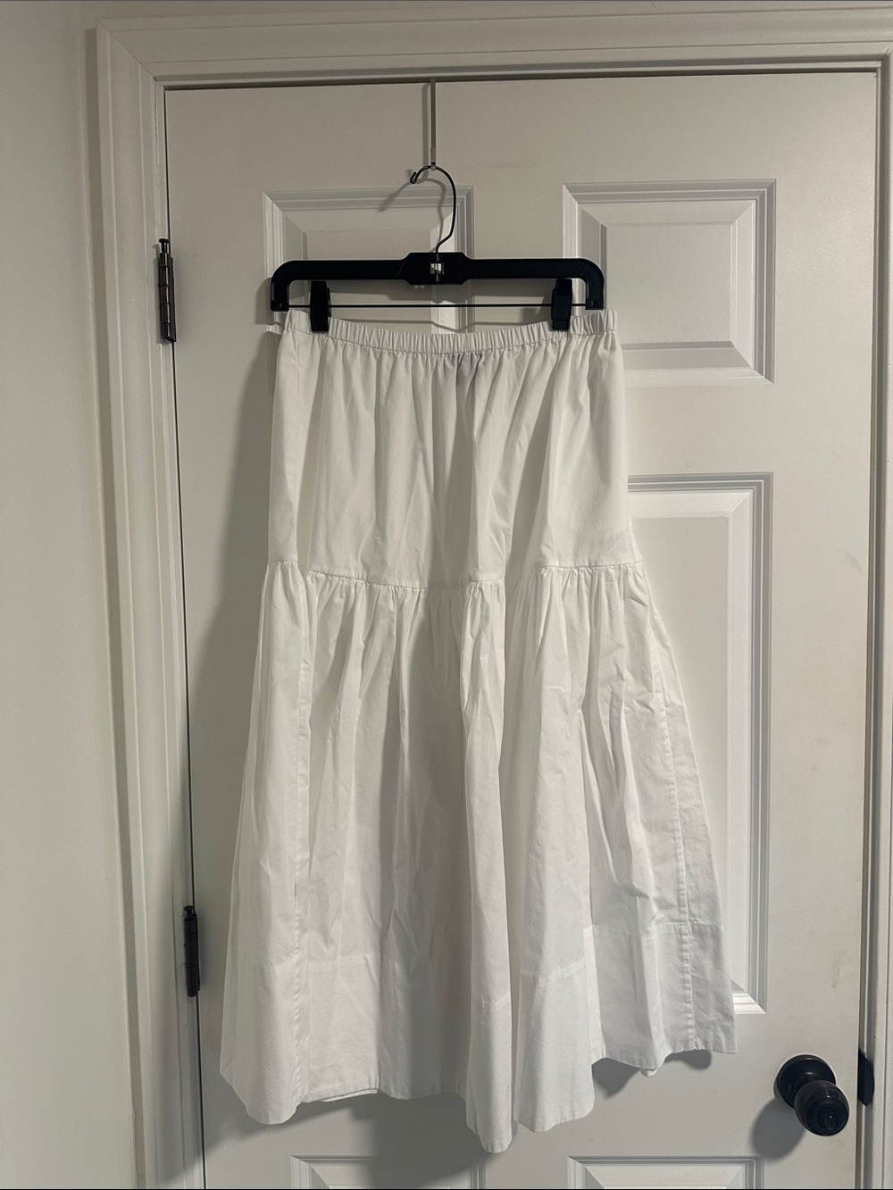 NWT Shaina Mote Gilot Cotton Maxi Skirt in Salt White Bright size M - Picture 10 of 11